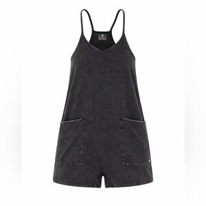 Free People‎ Movement Hot Shot Romper XS Washed Black | FP Movement One-Piece